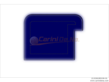cuscini velluto crom  sagomati dx  senza bott 36 x 28 1018 blu