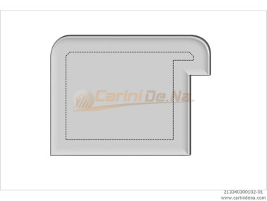 CUSCINI VELLUTO CROM - SAGOMATI DX - SENZA BOTT 40 X 30 (10+20) BIANCO