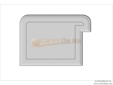 cuscini velluto crom  sagomati dx  senza bott 42 x 30 1020 bianco