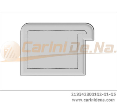 CUSCINI VELLUTO CROM - SAGOMATI DX - SENZA BOTT 42 X 30 (10+20) BIANCO