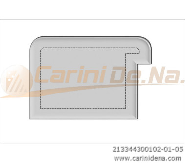 CUSCINI VELLUTO CROM - SAGOMATI DX - SENZA BOTT 44 X 30 (10+20) BIANCO