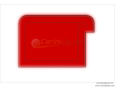 cuscini velluto crom  sagomati dx  senza bott 44 x 30 1020 rosso