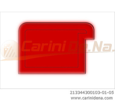 cuscini velluto crom  sagomati dx  senza bott 44 x 30 1020 rosso