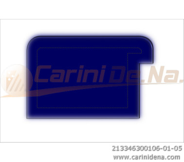 CUSCINI VELLUTO CROM - SAGOMATI DX - SENZA BOTT 46 X 30 (10+20) BLU