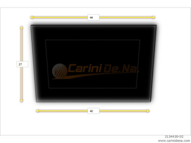 CUSCINI VELLUTO PIANO SENZA BOTT 44 x 30 NERO