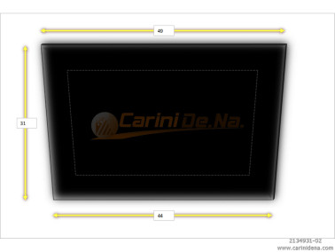 CUSCINI VELLUTO PIANO SENZA BOTT 49 x 31 NERO