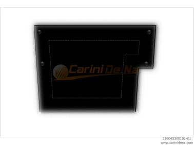 CUSCINI VELLUTO PIANO - SAGOMATI DX - 42 x 30 NERO