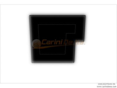 CUSCINI VELLUTO PIANO - SAGOMATI DX - SENZA BOTT 32 x 27 NERO