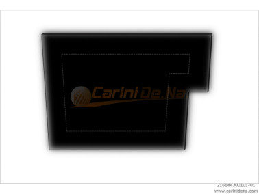 CUSCINI VELLUTO PIANO - SAGOMATI DX - SENZA BOTT 44 x 30 NERO