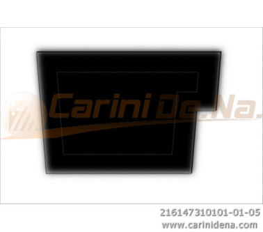 cuscini velluto piano  sagomati dx  senza bott 47 x 31 nero