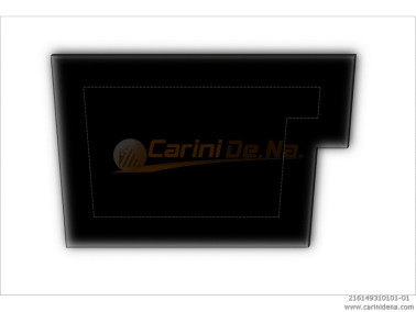 CUSCINI VELLUTO PIANO - SAGOMATI DX - SENZA BOTT 49 x 31 NERO