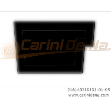 cuscini velluto piano  sagomati dx  senza bott 49 x 31 nero