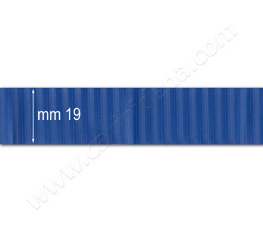 BELLOWS TAPE MM 19 RIBBED LIGHT BLUE