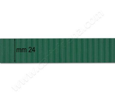 BELLOWS TAPE MM 24 RIBBED GREEN