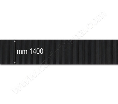 BELLOWS TAPE CM 140 RIBBED BLACK