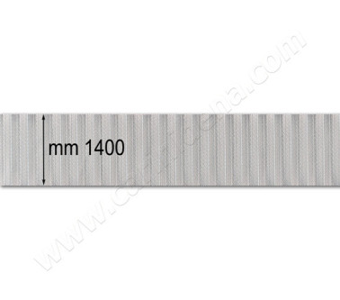BELLOWS TAPE CM 140 RIBBED SILVER