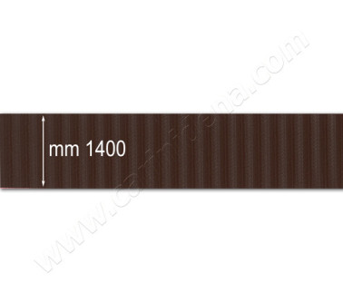 BELLOWS TAPE CM 140 RIBBED DARK BROWN