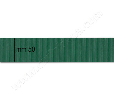 BELLOWS TAPE MM 50 RIBBED GREEN