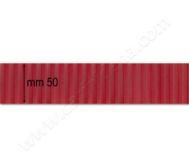 BELLOWS TAPE MM 50 RIBBED DARK RED