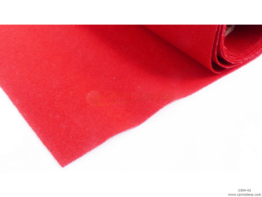 FELTRO CACHEMIRE H cm 151 SPESS mm 1.00 ROSSO (FILO INTERNO BIANCO)