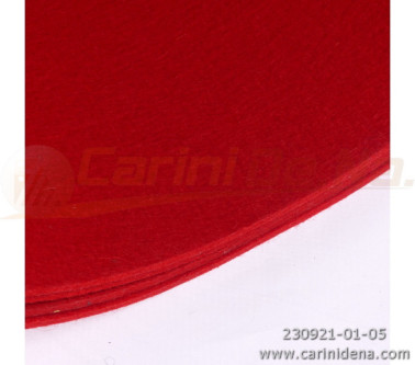 feltro pressato mm 2  rosso cm 200 x 100