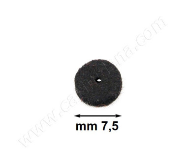 feltrini d  7 5 x 25 mm foro mm 2 nero