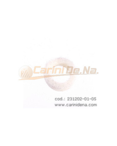 feltrini per boccole d 10 0 sp 4 5  foro mm 7 bianco