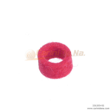 feltrini per boccole d 10 0 sp 4 5  foro mm 7 rosso