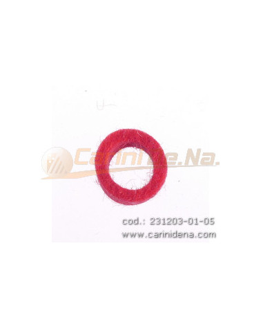 FELTRINI PER BOCCOLE D. 10,0 SP 4,5  FORO mm 7 ROSSO