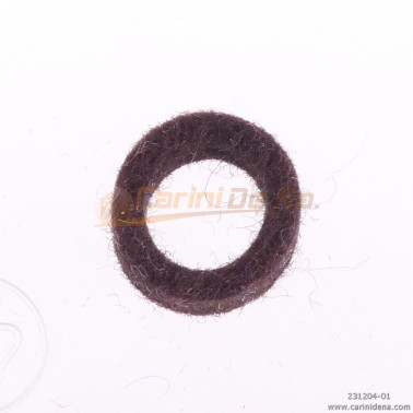 FELTRINI PER BOCCOLE D. 10,0 SP 4,5  FORO mm 7 MARRONE SCURO