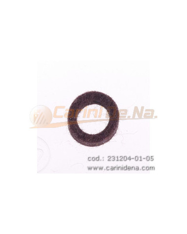 FELTRINI PER BOCCOLE D. 10,0 SP 4,5  FORO mm 7 MARRONE SCURO