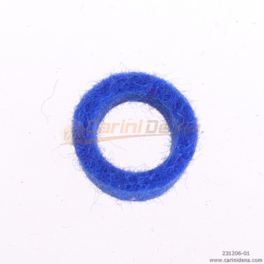 feltrini per boccole d 10 0 sp 4 5  foro mm 7 blu elettrico