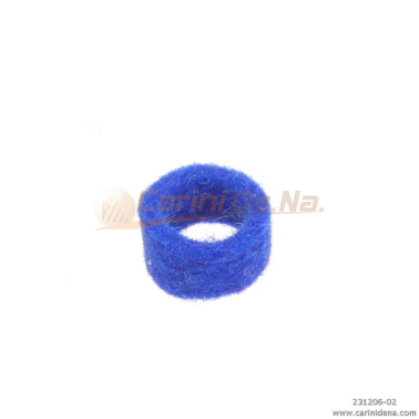 feltrini per boccole d 10 0 sp 4 5  foro mm 7 blu elettrico