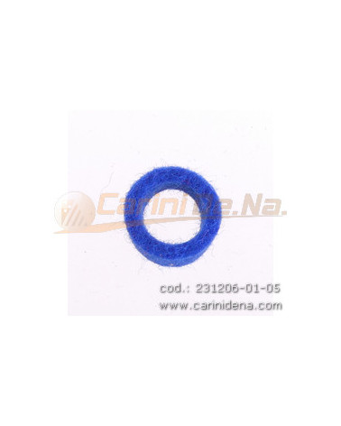 feltrini per boccole d 10 0 sp 4 5  foro mm 7 blu elettrico