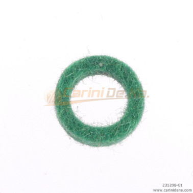 feltrini per boccole d 10 0 sp 4 5  foro mm 7 verde