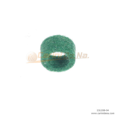 FELTRINI PER BOCCOLE D. 10,0 SP 4,5  FORO mm 7 VERDE