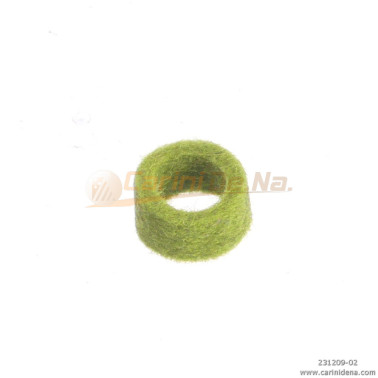 feltrini per boccole d 10 0 sp 4 5  foro mm 7 verde chiaro