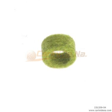 feltrini per boccole d 10 0 sp 4 5  foro mm 7 verde chiaro
