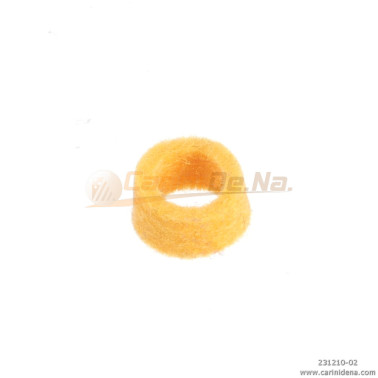 FELTRINI PER BOCCOLE D. 10,0 SP 4,5  FORO mm 7 GIALLO