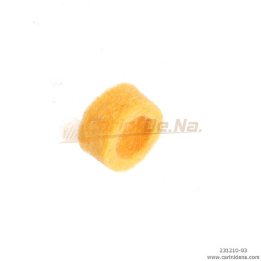 feltrini per boccole d 10 0 sp 4 5  foro mm 7 giallo