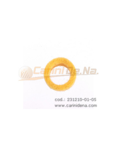 feltrini per boccole d 10 0 sp 4 5  foro mm 7 giallo