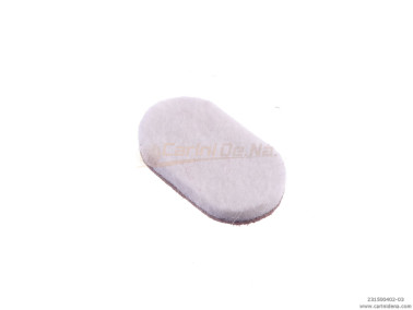 PELLE E FELTRO PER VALVOLE OVALI SP. mm 2,5 (2,0+PELLE) MARRONE/BIANCO