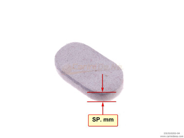 PELLE E FELTRO PER VALVOLE OVALI SP. mm 3,0 (2,5+PELLE) BIANCA/BIANCO