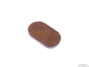 PELLE E FELTRO PER VALVOLE OVALI SP. mm 4,5 (4,0+PELLE) MARRONE/BIANCO