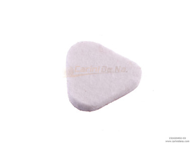 PELLE E FELTRO PER VALVOLE TRIANGOLARI SP. mm 3,5 (3,0+PELLE) MARRONE/BIANCO