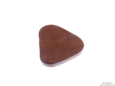 PELLE E FELTRO PER VALVOLE TRIANGOLARI SP. mm 4,0 (3,5+PELLE) MARRONE/BIANCO