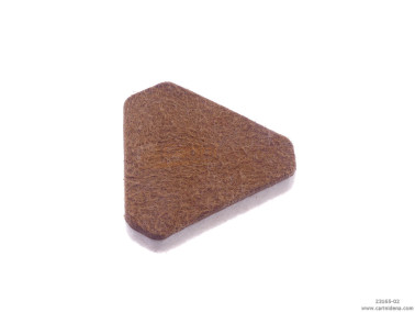 PELLE E FELTRO PER VALVOLE TRIANGOLARI SMUSS SP. mm 2,5 (2,0+PELLE) MARRONE/BIANCO