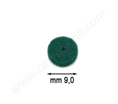 feltrini d  9 0 x 25 mm foro mm 2 verde