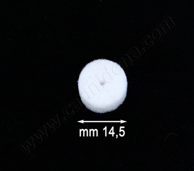 FELTRINI D. 14,5 X 2,5 mm FORO mm 2 BIANCO