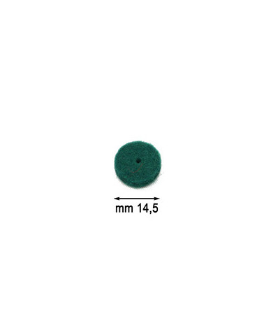 feltrini d 14 5 x 2 5 mm foro mm 2 verde